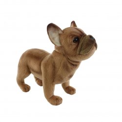 Soft Toy  Dog, French Bulldog by Hansa (26cm.L) 6597