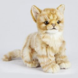 Soft Toy Ginger Tabby Cat by Hansa (19cm.H) 7176