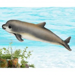 Soft Toy Porpoise Vaquita by Hansa (31cm.L) 6804