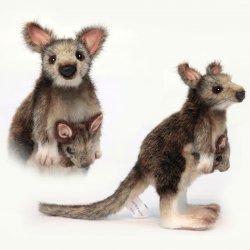 Soft Toy Marsupial, Pademelon by Hansa (27cm) 6212