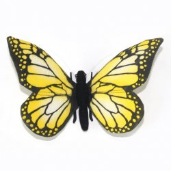 Soft Toy Yellow Butterfly by Hansa (14cm) 7101