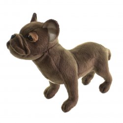 Soft Toy Dog, French Bulldog by Hansa (26cm.L) 6594