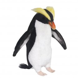 Soft Toy Bird, Snares (Crested) Penguin by Hansa (22cm) 7096
