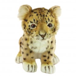 Soft Toy Leopard Amur Wildcat Cub by Hansa (25cm) 7297