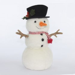 Soft Toy Small Snowman 29cm by Hansa (29cm) 7600