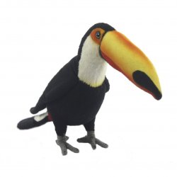 Soft Toy Bird, Toucan by Hansa (22cm) 7998