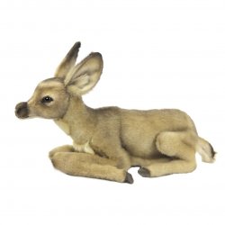 Soft Toy Fawn Laying  by Hansa (36cm) 8055