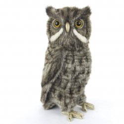 Soft Toy Screech Owl Bird of Prey by Hansa (31cm) 8081