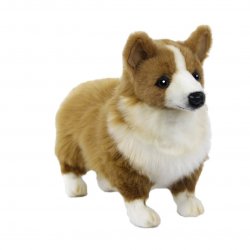 Soft Toy Corgi Dog by Hansa (26cm) 7594