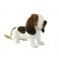 Soft Toy Basset Hound Dog by Hansa (32cm) 7463