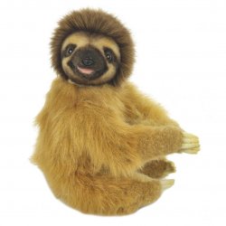 Soft Toy Fully Jointed Golden Sloth by Hansa (22cm.H) 8091
