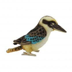 Soft Toy Bird Blue Wing Kookabura by Hansa (28cm.L) 8252