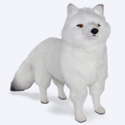 Soft Toy Arctic Fox Standing by Hansa (80cm.L) 7499