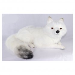 Soft Toy Arctic Fox Laying by Hansa (60cm.L) 7500