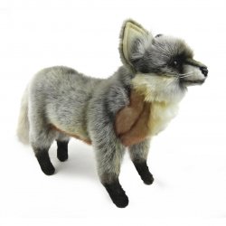 Soft Toy Grey Fox Standing by Hansa (36cm.L) 7864