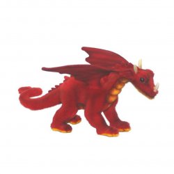 Soft Toy Red Dragon by Hansa (30cm) 5937