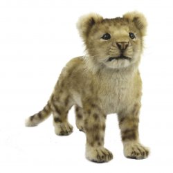 Soft Toy Lion Wildcat Cub Standing by Hansa (40cm) 7893