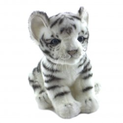 Soft Toy White Tiger Cub by Hansa (17cm) 7287