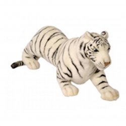 Soft Toy Wildcat, Tiger White by Hansa (73cm) 4061