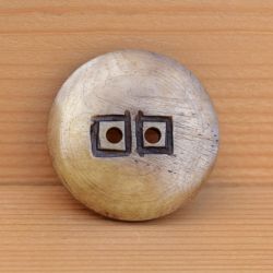 Hand worked - Double square - Button darker