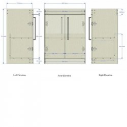 Essential Nevada 600mm Unit With Basin & 2 Doors, Indigo Gloss