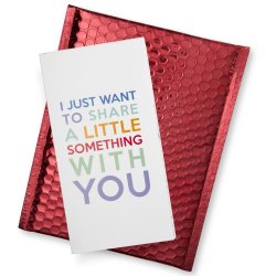 I just want to share a little something with you