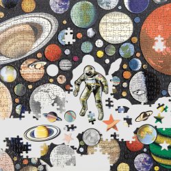 Zero Gravity 1000 Piece Puzzle With Shaped Pieces