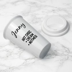 Personalised Name & Order Ceramic Travel Mug