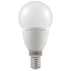 Crompton LED Round Thermal Plastic Dimmable 5.5W 6500K SES (13643)