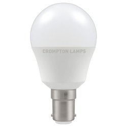 Crompton LED Round Thermal Plastic 5.5W 2700K SBC-B15d (11502)