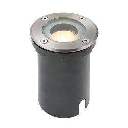 Saxby Polished Stainless Steel Pillar 1lt Recessed Ground Light (GH98042V)