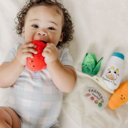 Melissa & Doug Multi-Sensory Market Basket Fill & Spill Infant Toy