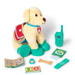 Melissa & Doug Let?s Explore? Ranger Dog Plush with Search and Rescue Gear