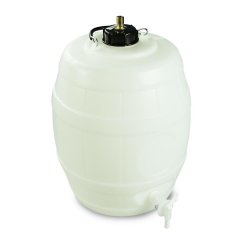 Home Brew Pressure Barrel 25L/5G with 2 inch cap & brass S30 valve & bottom tap