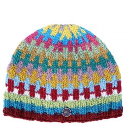 Pure wool - geometric beanie - jazzy 2