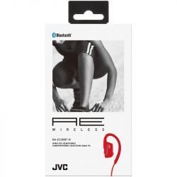 JVC HAEC30BT/RED AE Wireless Bluetooth Active Runners Sports Clip Headphones