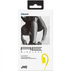 JVC HAEC30BT/YELLOW AE Wireless Bluetooth Active Runners Sports Clip Headphones