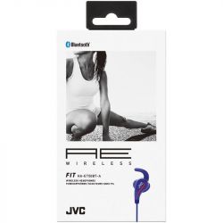 JVC HAET50BT/BLUE AE Wireless Bluetooth Sports Headphones with Pivot Motion Fit