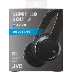 JVC HAS50BT/BLACK Superior Sound Bluetooth on Ear Headphones w/ Built-in Battery