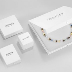 GeoCUBE Necklace, Bracelet & Earrings Polaris & Rhinestone Multicolour