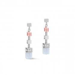 Necklace GeoCUBE Multitask 4-in-1 summer Multi Pastel-silver