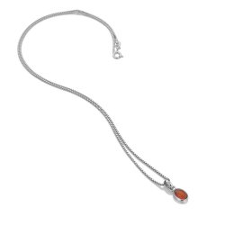 Hot Diamonds Silver Diamond set Red Carnelian Pendant - July