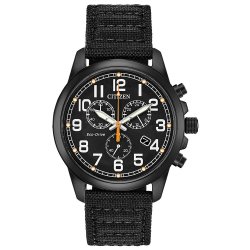 Mens Citizen Eco-Drive Chronograph Strap Watch