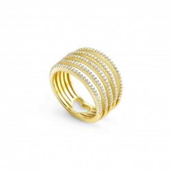 Nomination Lovelight Yellow Gold & White CZ Multi-Band Ring