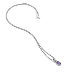Hot Diamonds Silver Diamond set Amethyst Pendant - February