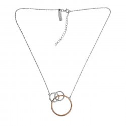 Azendi Silver Metropolitan Triple Circle Pendant