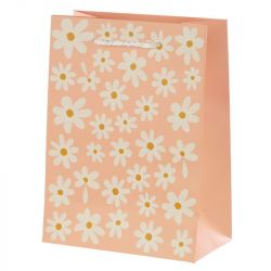 Daisy Pink Medium Gift Bag Pink - 23 x 17 x 9cm
