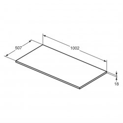 Ideal Standard i.life B 400mm Vessel Basin & 1000mm Furniture Units with 1 Shelf