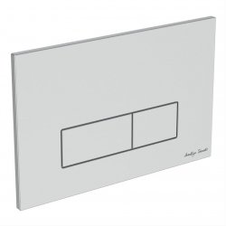 Armitage Shanks Oleas M2 Mechanical Dual Flushplate - Brushed Chrome