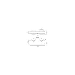 Vado Te Exposed Thermostatic Shower Valve - Chrome